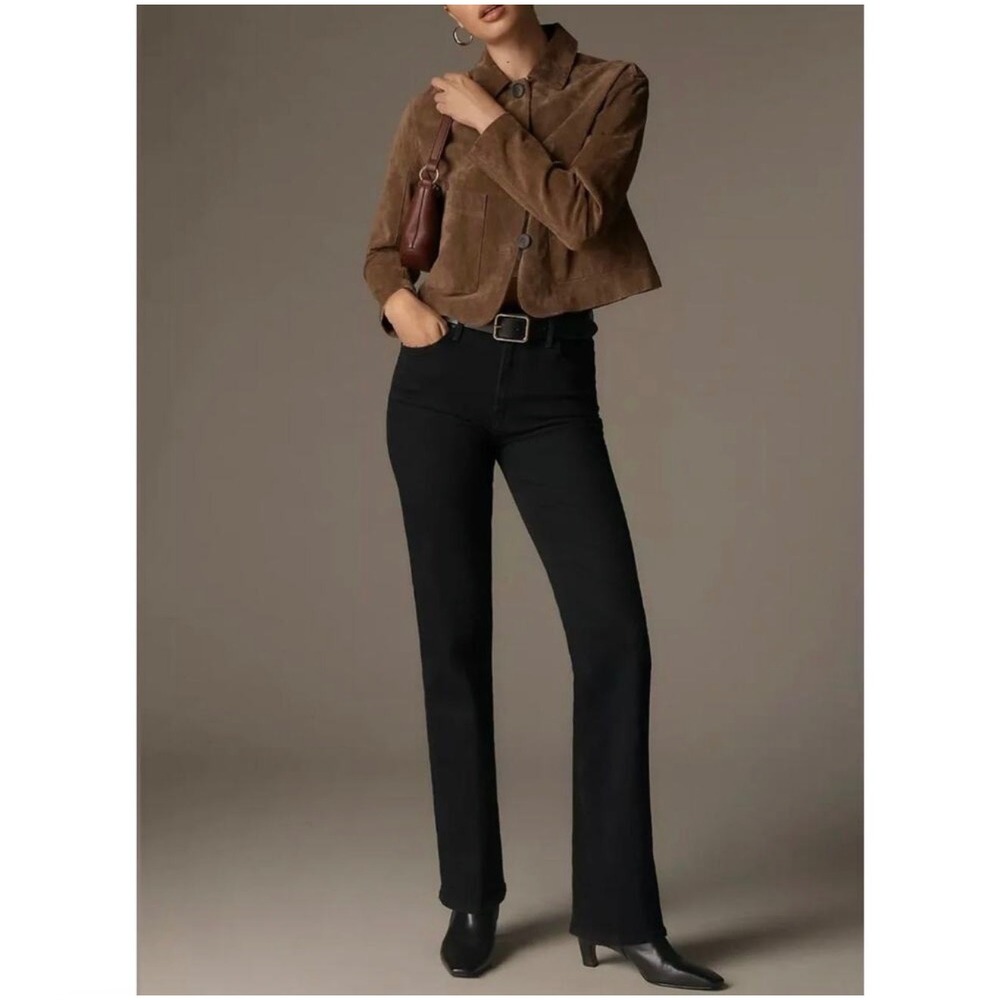 Mother jeans The Kick It Nighty Night 30 black bootcut high rise classic casual